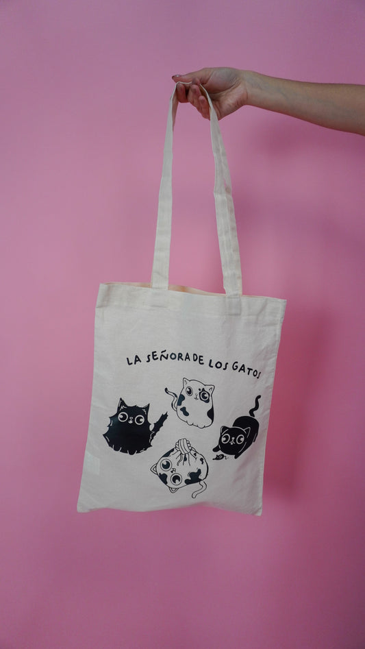 Tote bag Señora de los gatos🐈